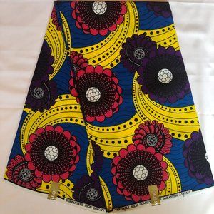 Floral Print Fabric| Wax Cotton Fabric